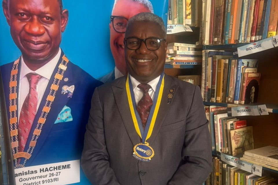 Clément II Benoît prend la présidence du Rotary E-Club de Cotonou Empowerment au Bénin